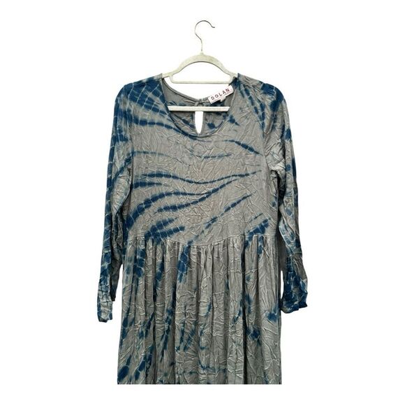 Dolan Left Coast Connection Anthropologie Tie-Dye Boho Midi Dress •size medium - Picture 3 of 5